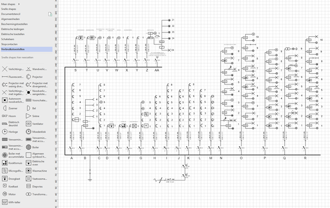 Exemple d’un schéma unifilaire en Visio